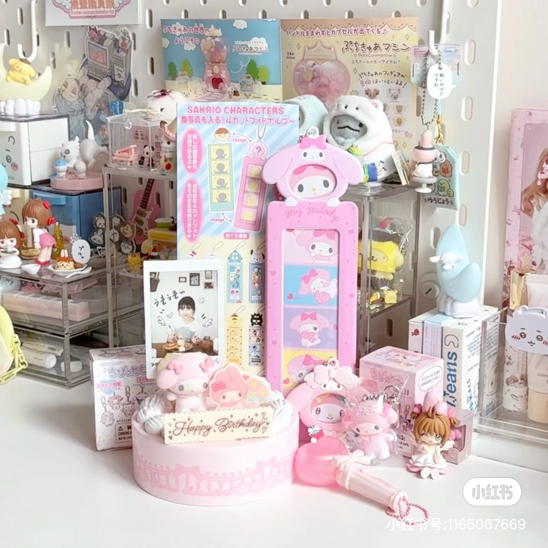 Sanrio|4Cut Photobooth Strip Holder / keychain mystery bag/blind box/All 16 types|1pcs