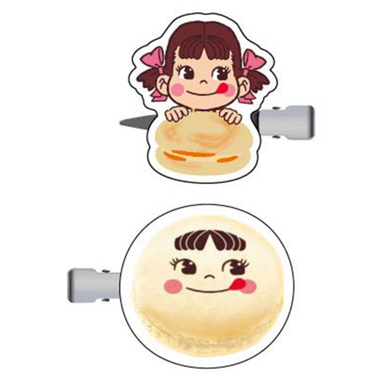 Sanrio|HASEPRO Sanrio Macaron Hair Clip Set of 2|40×40×3mm approx.