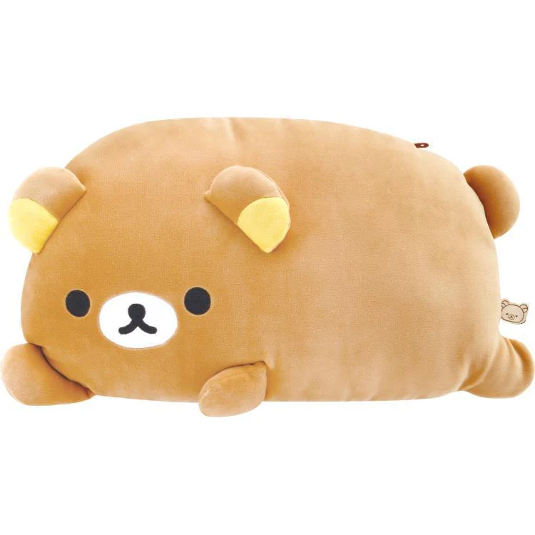 Rilakkuma轻松熊|Tonikaku Dara Dara Series - Relaxation Cushion for Comfort Time - Rilakkuma San-X舒适慵懒生活系列超好摸毛绒玩偶抱枕/靠垫/午睡枕|约220mm x 380mm x 100mm