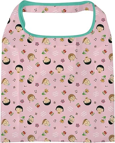 Chibi Maruko|Eco bag with pocket| H570×W420×D140mm approx.