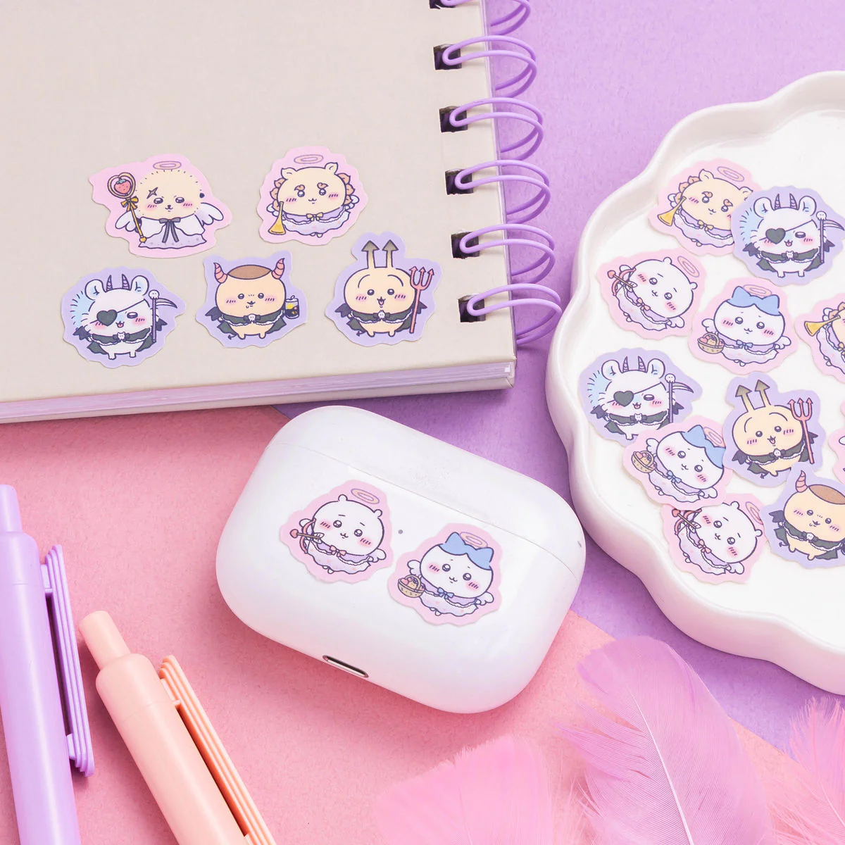 chiikawa|Angel♡Demon Flake Sticker|21 piece