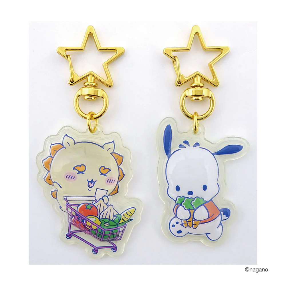 chiikawa|Sanrio Characters Plump Pair Keychains| H145 x W115 x D7mm approx.