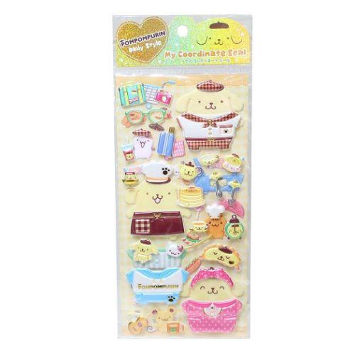 Sanrio|Dress Up Playing Sticker|95×195mm approx.