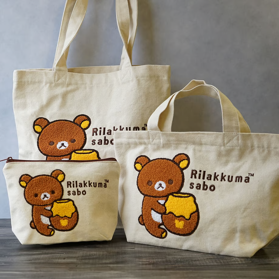 Rilakkuma|Embroidered Tote Bag| W380×H350×D100(mm) approx.