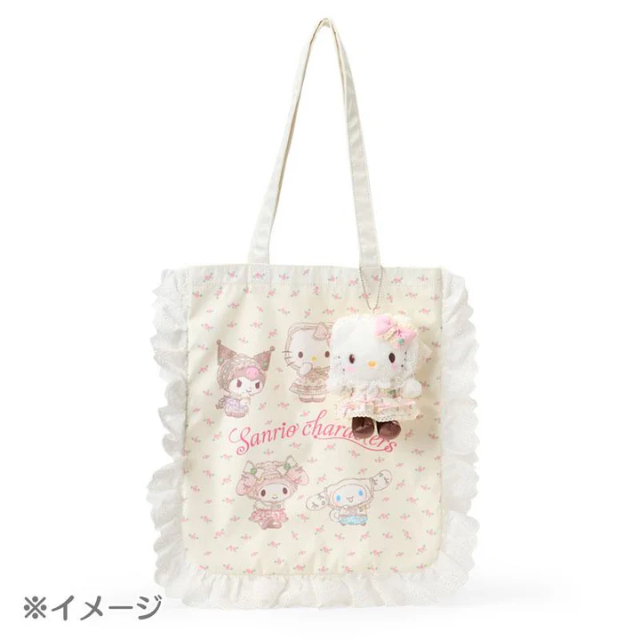 Sanrio|Forest Lace Characters Tote Bag| W32×D1×H38cm approx.
