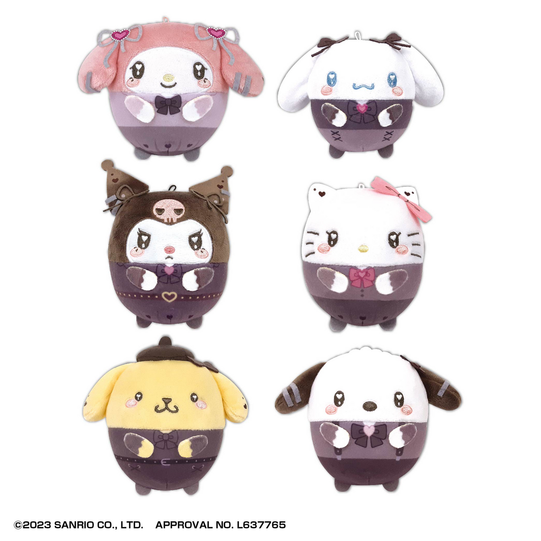 Sanrio|Plushes Fuwakororin mystery bag/blind box/All 6 types|1pcs