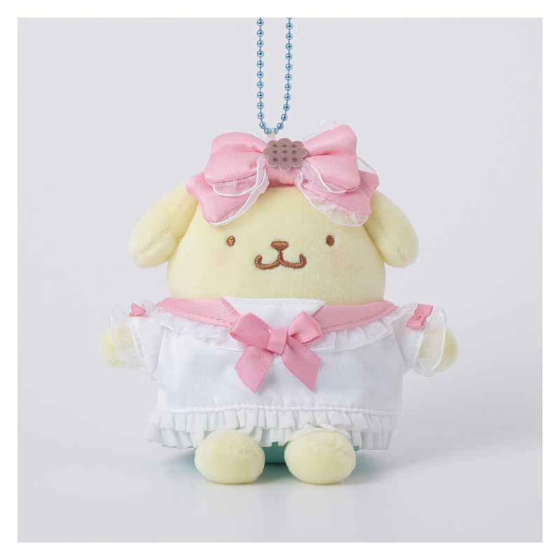 Sanrio|Pompompurin Hospitality Party Squishy Mascot Holder /Plush Keychain|H85mm approx.