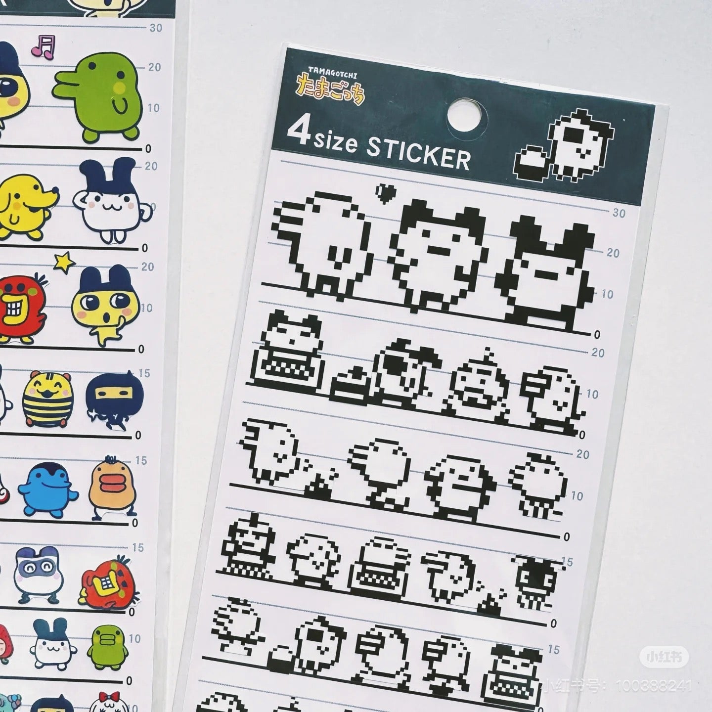 Tamagotchi拓麻歌子|Picture Book Sticker电子宠物角色复古豪华贴纸|约175×90×1mm