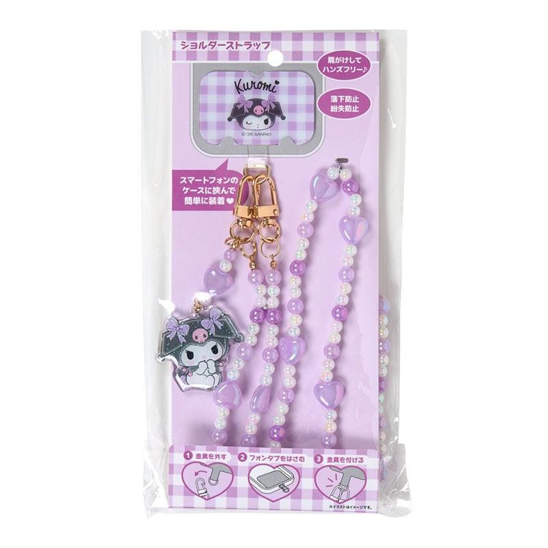 Sanrio|Bead Ribbon Charm Phone Shoulder Strap|5.5×3.5cm approx.
