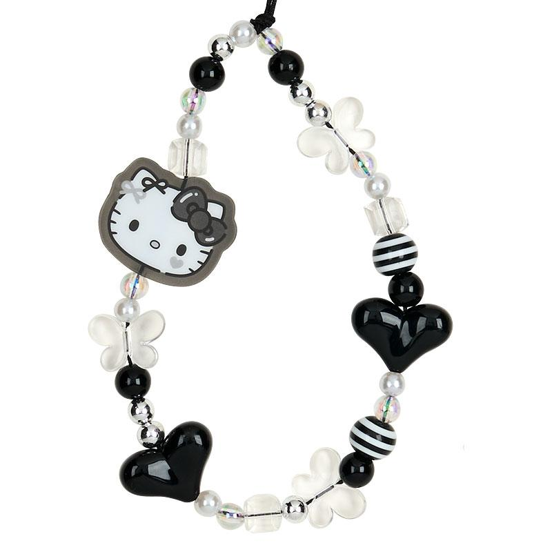 Sanrio三丽鸥|Charm Decoration Set Monotone黑白印象系列手机吊饰装饰DIY套装|约 5.5×1×12cm