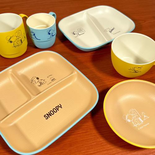 Snoopy|木纹ABS耐热/防摔树脂水杯/咖啡杯|約74×φ(直径)108mm