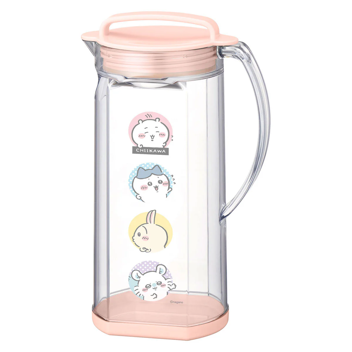 chiikawa|Characters Face Pink Water Bottle|1200ml