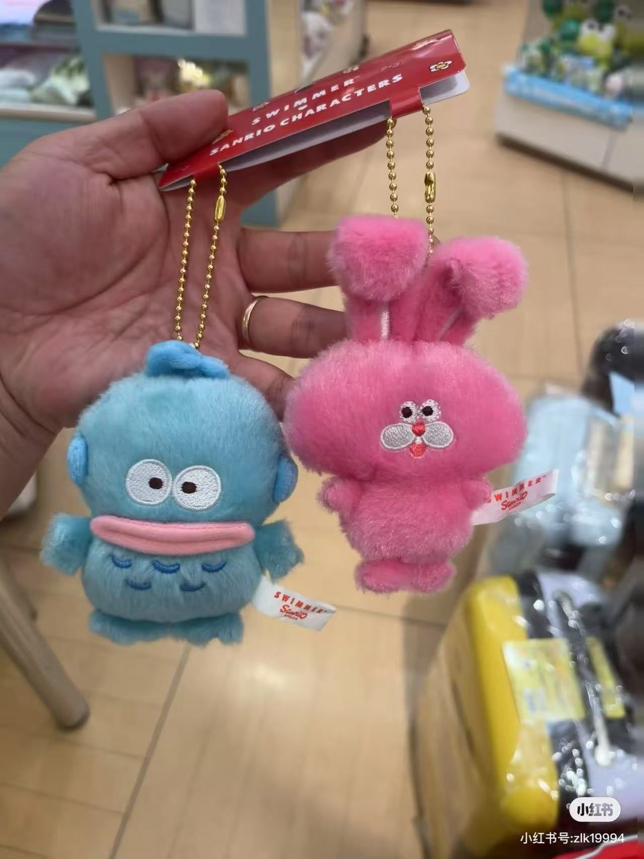 Sanrio|swimmer (2nd Edition) Mascot Holder /Plush Keychain|W6×D3.5×H11cm approx.