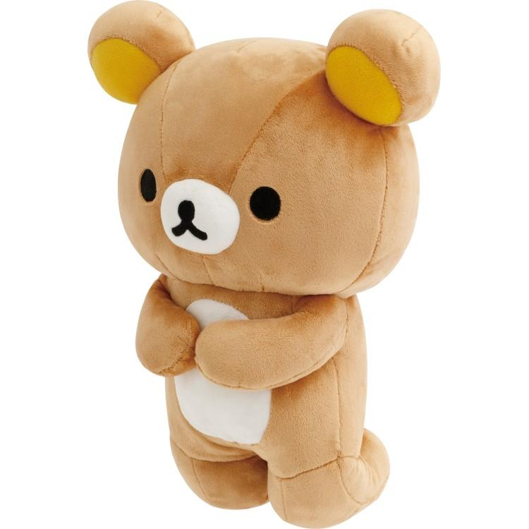 SANX|Rilakkuma and Awawa Neko Sitting Plush Dolls/Plush Toy|280 x 240 x 140 mm approx.