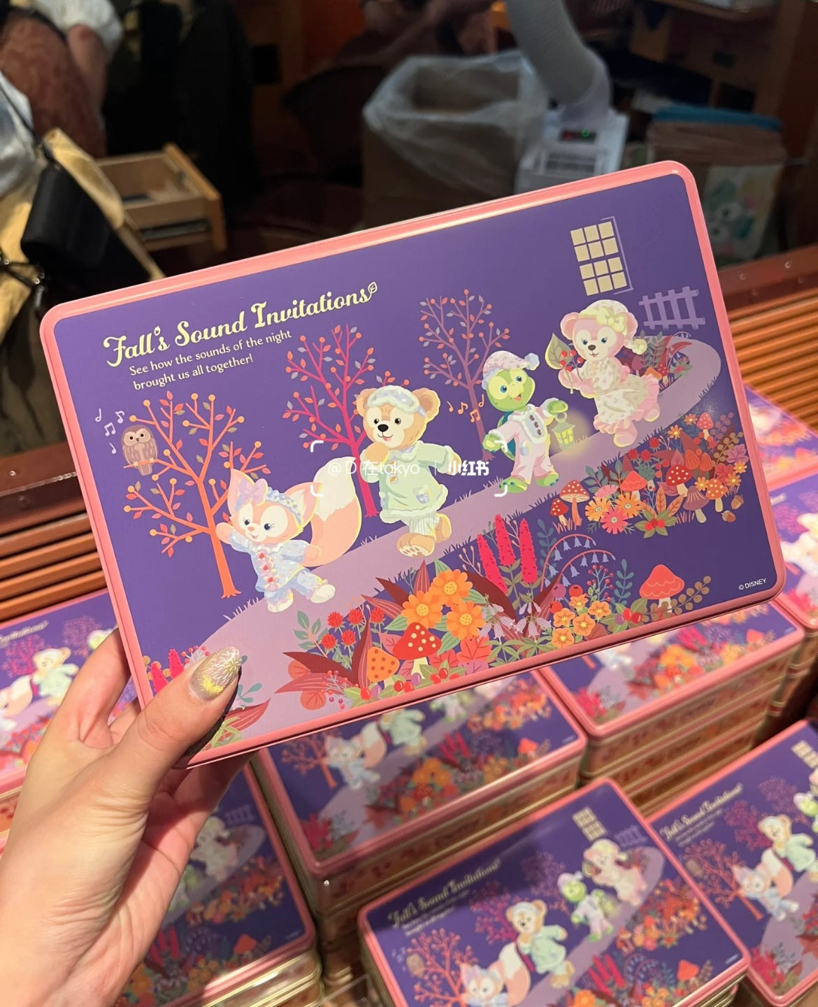 Disney迪士尼|2024东迪秋日睡衣派对系列/Duffy和朋友们曲奇饼干大礼盒/铁盒【24.09】