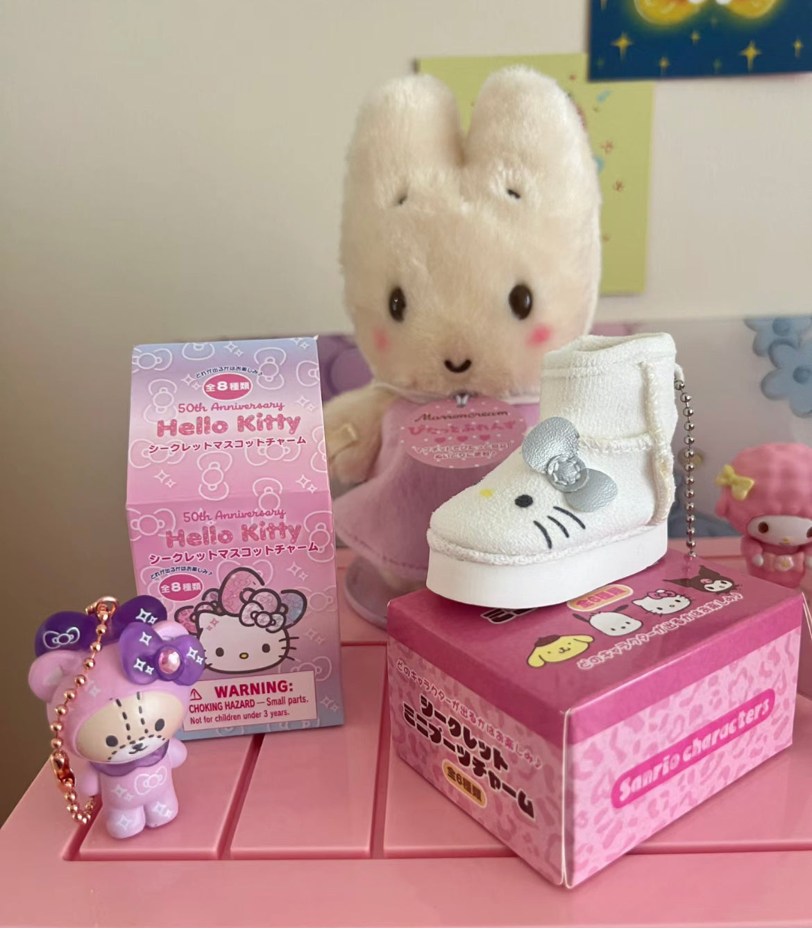 Sanrio|Mini Boots Charm Keychain mystery bag/blind box/All 6 types|1pcs