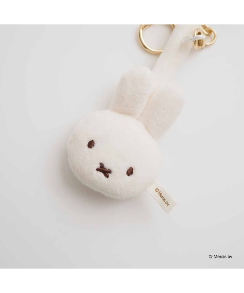 Miffy|BRUNA WINTER ACCESSORYS Mini Earmuff Plush Keychain|78 x 65 mm approx.