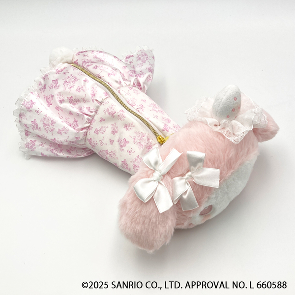 Sanrio|My Melody White Strawberry Tea Time Long Pouch|H12.5 x W18 x D6.2cm approx.
