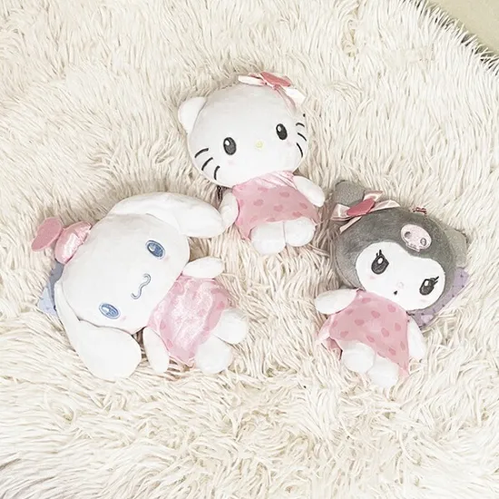 Sanrio三丽鸥|keychain pouch 天使爱神系列挂件/背面带小拉链包|约14cm x 13cm x 4cm