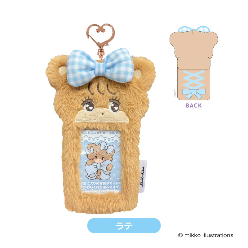 mikko illustrations|Fluffy Photo Keychain/ card holder|H190 x W125 x 030 mm approx.