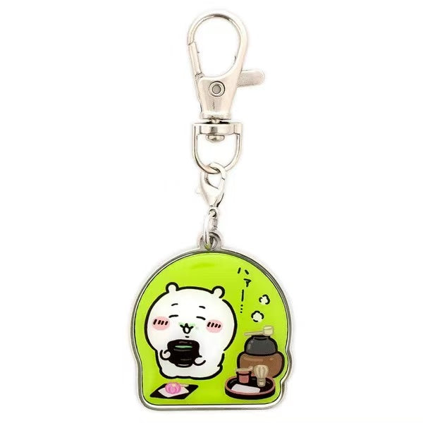 chiikawa|Fushimi Matcha Metal Charm Keychain| H85 x W30mm approx.
