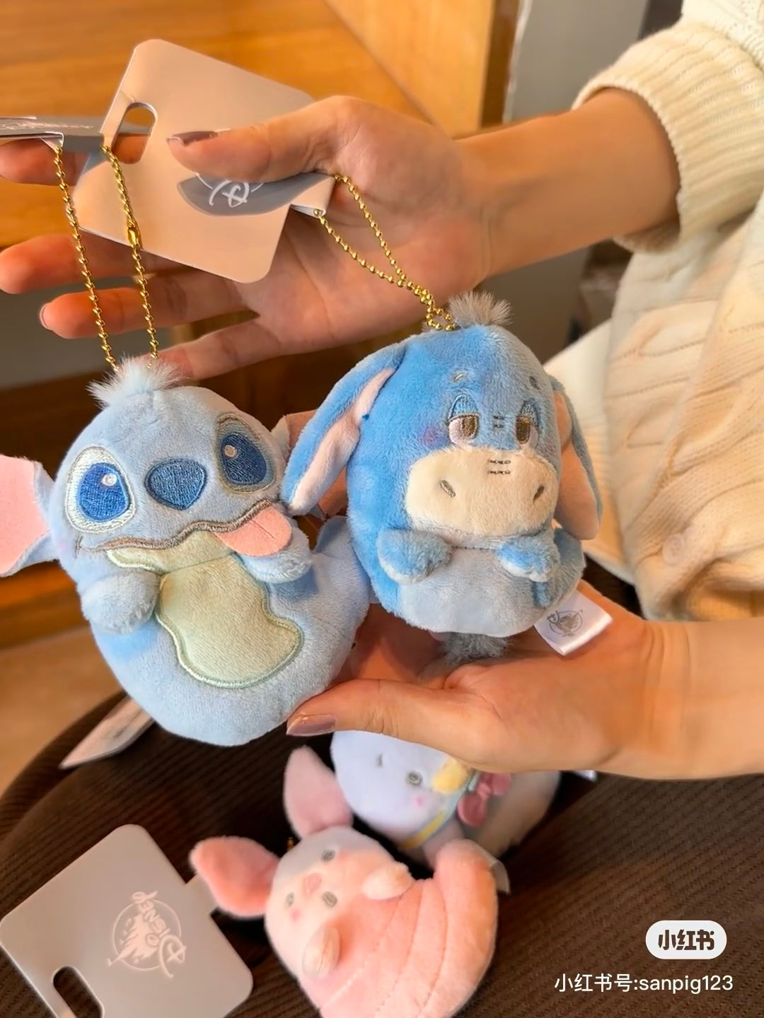 Disney迪士尼|Fluffy Plush Keychain/ Halloween Ghost万圣节幽灵扁扁毛绒挂件/包挂| 约10.5 × 7 × 5cm