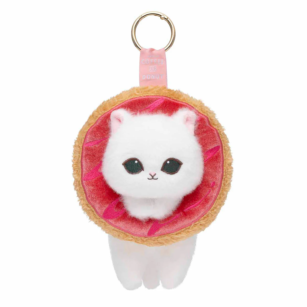 Mofusand|COFFEE AND DONUTS Mascot Holder /Plush Keychain| H130 x W130 x D160mm approx.