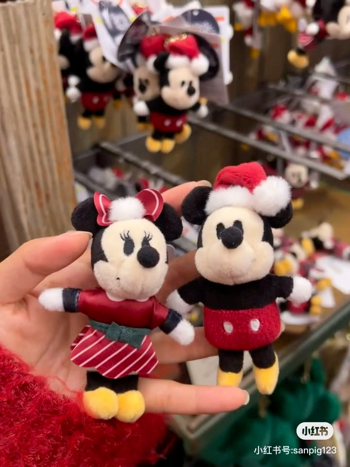 Disney迪士尼|东迪2024圣诞限定 mini毛绒挂件/吊坠/拉链头/手机扣