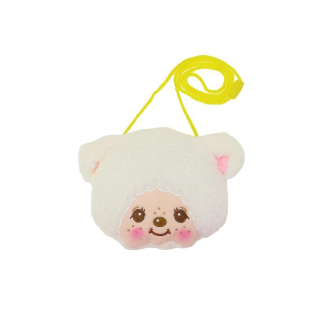 Monchhichi|Mascot Neck Pouch|11.5×13.5×2.5cm approx.