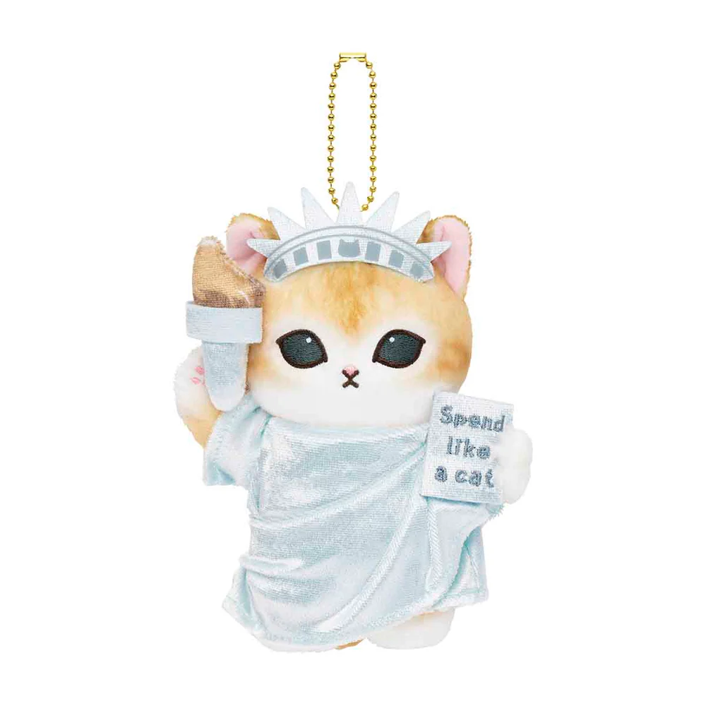 Mofusand|Mofumofu Journey Statue of Liberty Mascot Holder /Plush Keychain|H150 x W135 x D90mm approx.