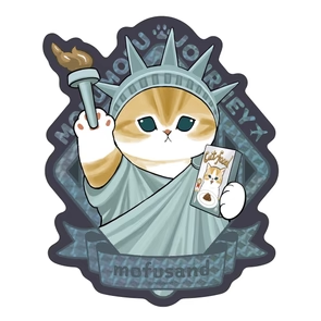 Mofusand|Mofumofu Journey Cat Glitter Hologram Sticker|94×115.7mm approx.