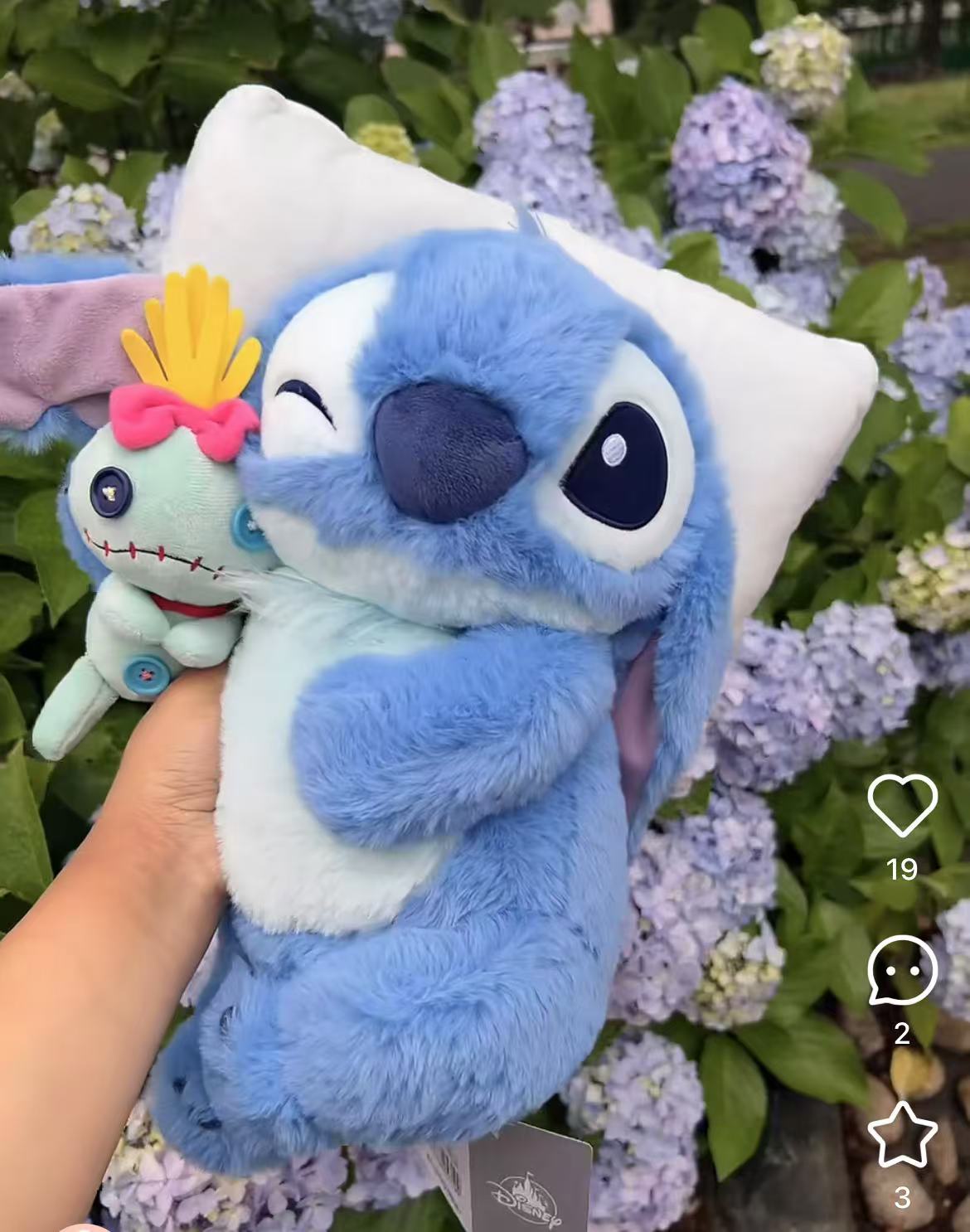 Disney|Stitch Day Collection Stitch & Scrump Plush Dolls/Plush Toy|H43×W40×D22cm approx.