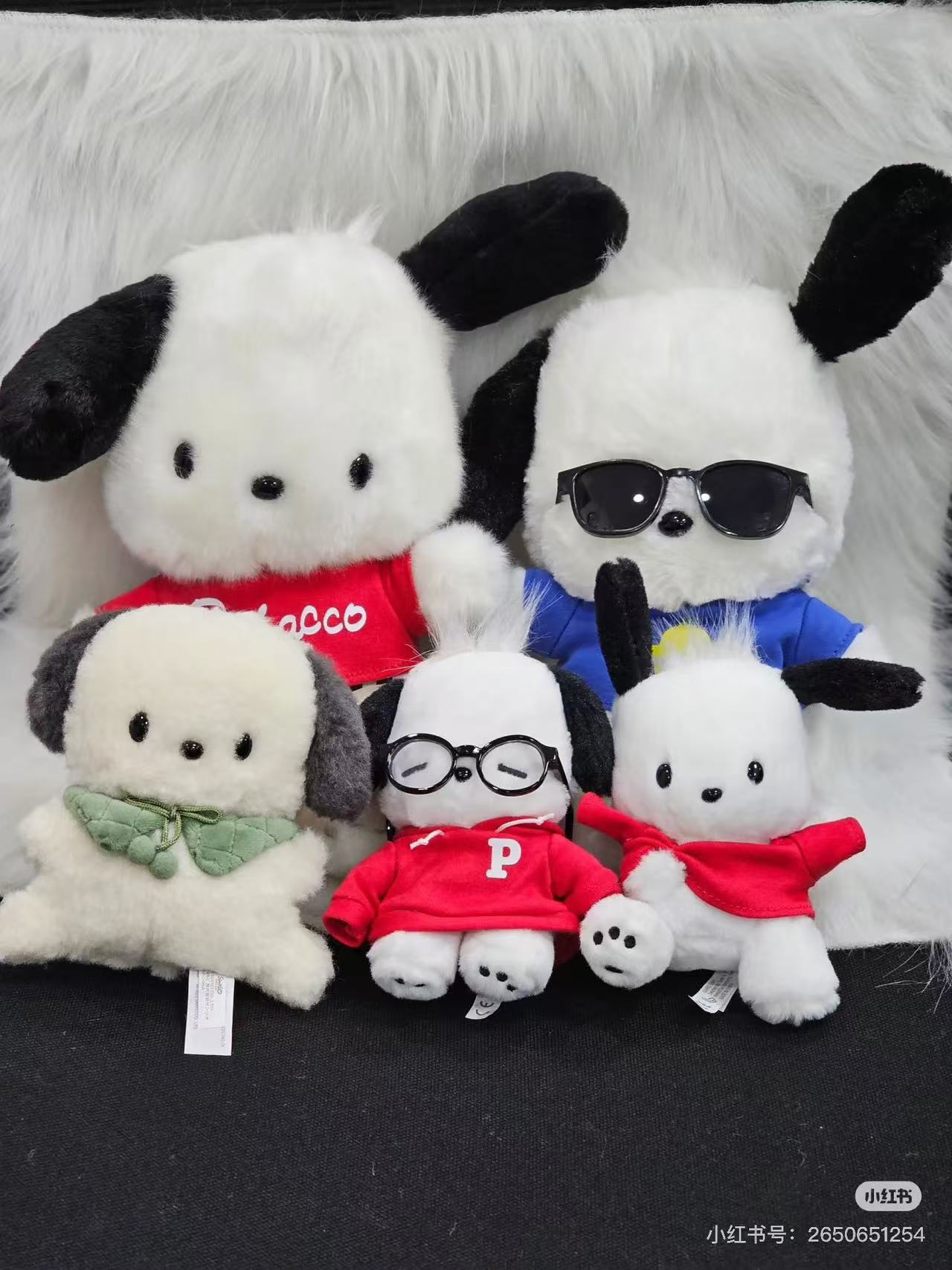 Sanrio|Pochacco Outfit Change Mascot Holder /Plush Keychain|11×7×15cm approx.