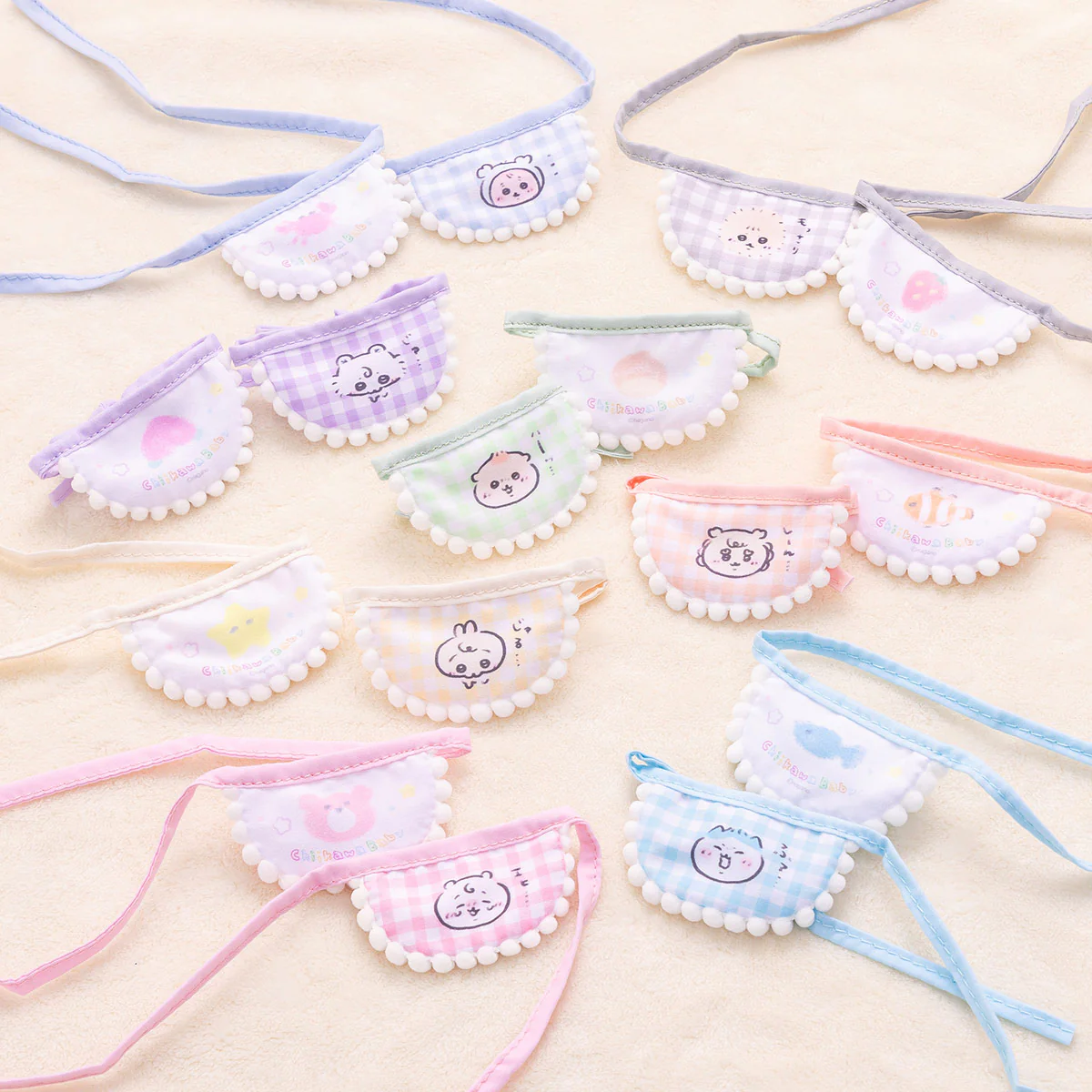 chiikawa|Baby Trading Mini Bibs mystery bag/blind box/All 8 types|1pcs