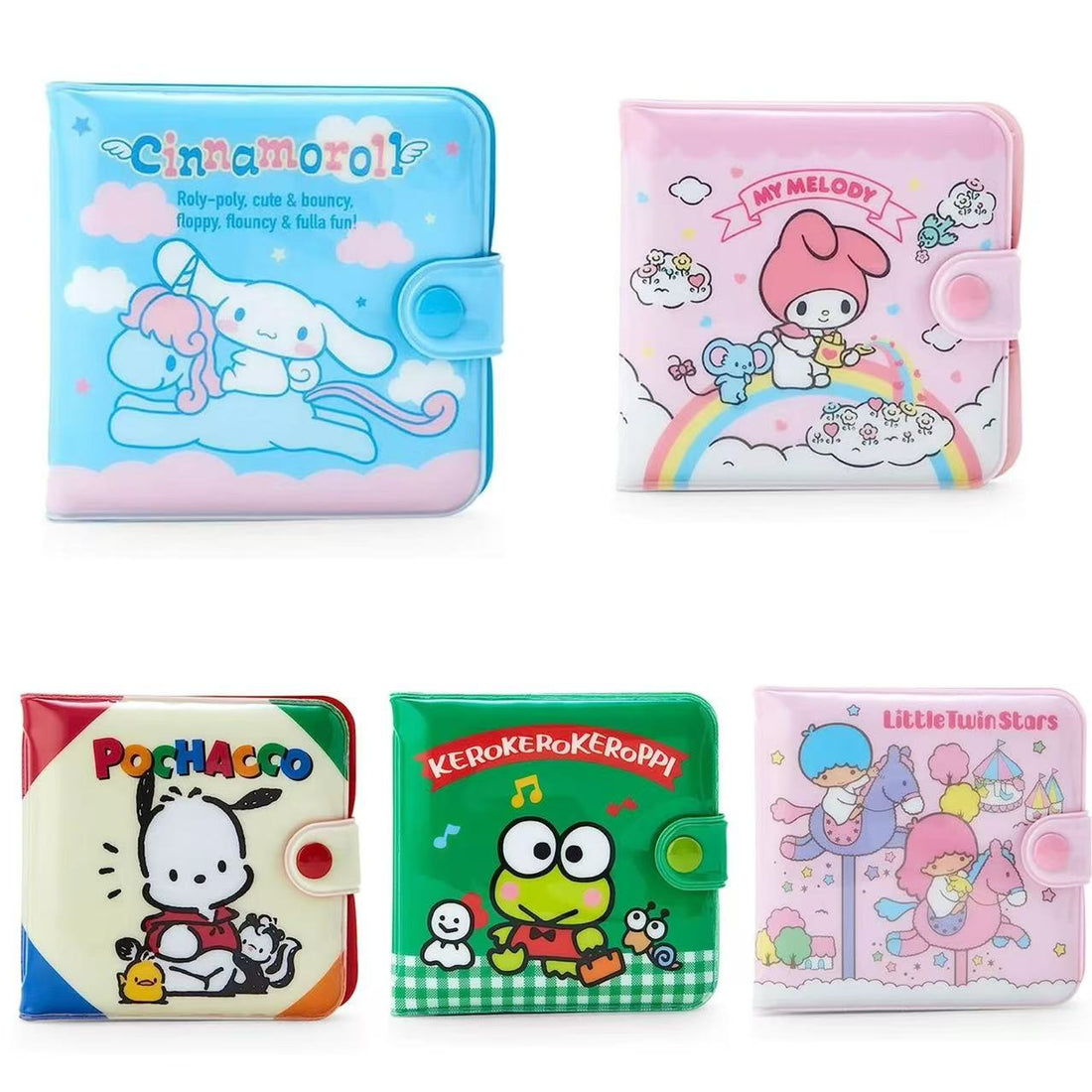 Sanrio|Retro Small Vinyl Wallet|9×1.5×9cm approx.