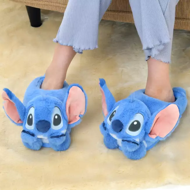 Disney迪士尼|Plush Slippers - Stitch / Warm Goods毛绒玩偶家居鞋/拖鞋|约23-25cm