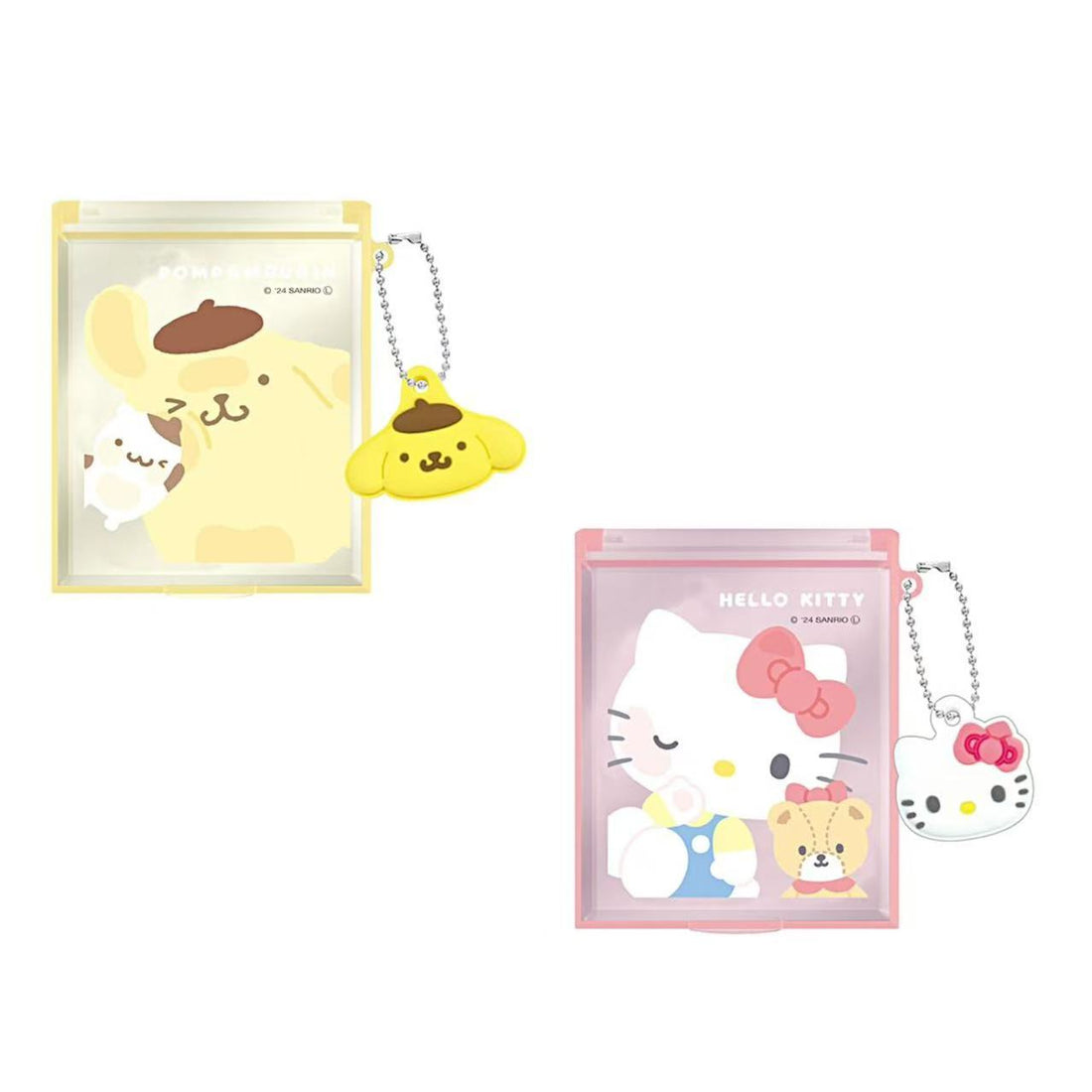 Sanrio|Foldable Mirror with Mascot(S)|W70 x H85 x D6mm approx.