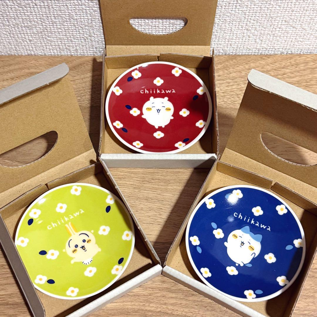 chiikawa|Flower Garden Porcelain Sauce Small Plate |90×15mm approx.