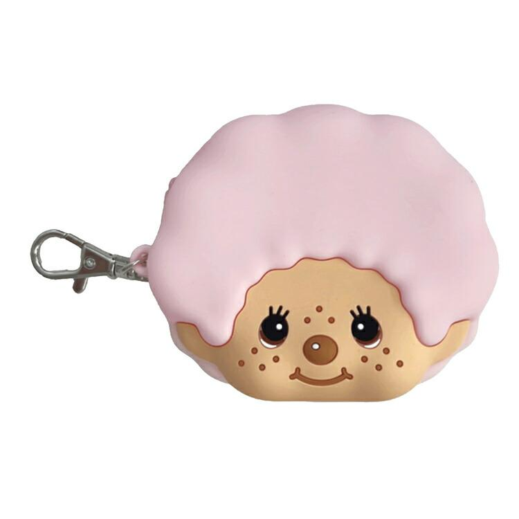 Monchhichi|Silicone Face Pouch|H8 x W9.5 x D3.8mm approx.