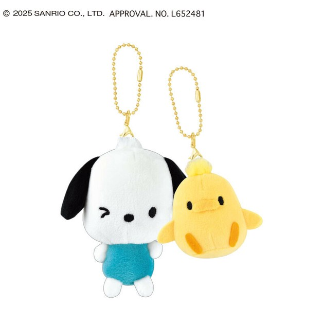 Nico Nui|Sanrio Mascot Holder /Plush Keychain|H6.3 x W6.1 x D2.6 approx.