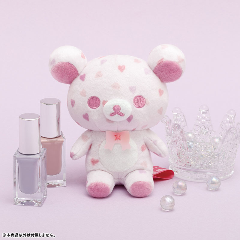 Rilakkuma轻松熊|1+5Colors Plush粉色爱心毛绒玩偶/公仔|約H125 x 110 x 60mm