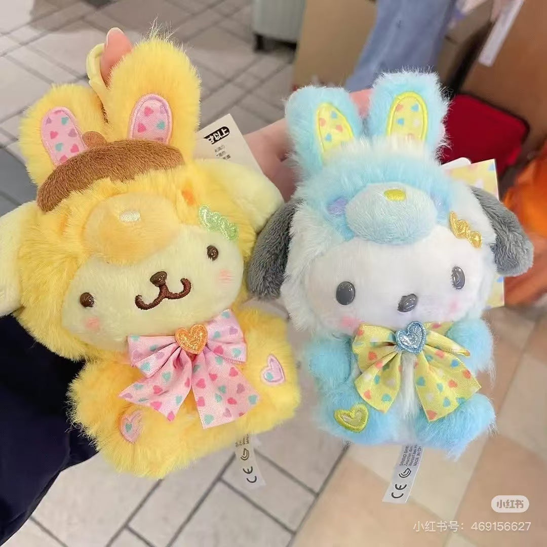 Sanrio|Spring Rabbit Mascot Holder /Plush Keychain|13×8×16cm approx.