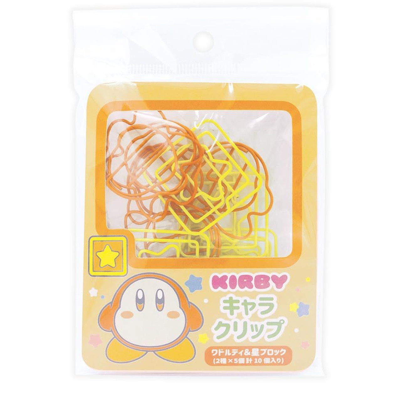 Kirby星之卡比|OST Kirby Of The Stars Character Clip Kirby/Waddle Dee星之卡比/瓦力豆可爱造型回形针/别针/书夹|约1.0 x 10.0 x 12.0cm