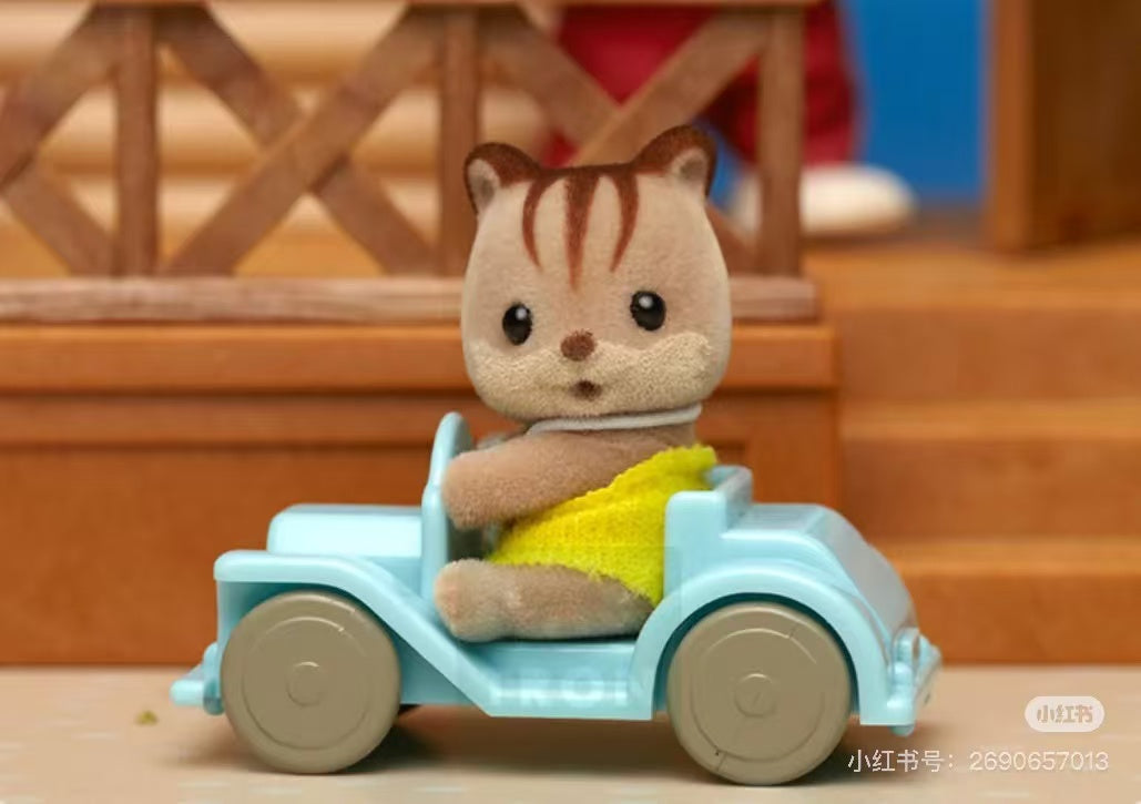 SylvanianFamilies|Baby house Walnut Squirrel on Car B-33