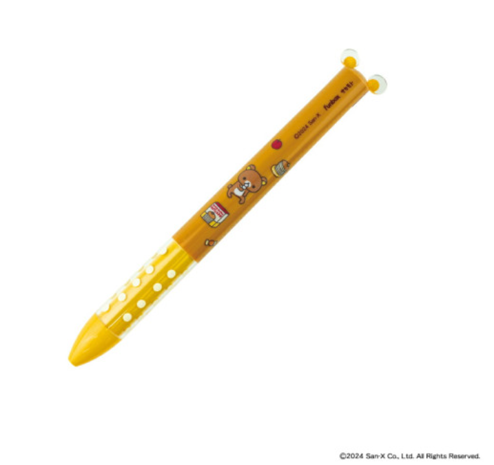 Rilakkuma轻松熊|San-X Two Color Mimi Pen可爱耳朵红黑双色圆珠笔|芯0.7mm