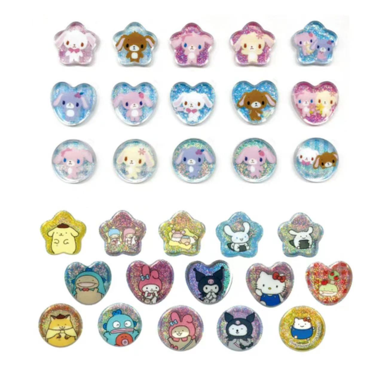 Sanrio|Crystal Seal Stickers|H19 x W19 x D2mm approx.