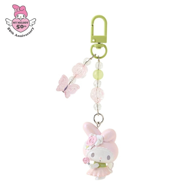 【limit 1/ entire series】Sanrio|My Melody 50th Anniversary keychain/ Phone Charm|W3.5 x D2 x H11 cm approx.