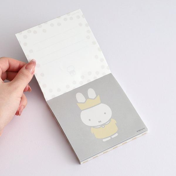 Miffy|70th Anniversary Gold Crown Square Memo|100×100mm approx.