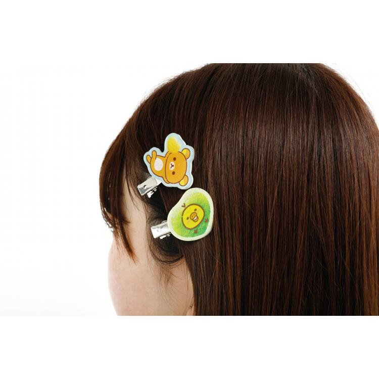 Rilakkuma|Pure Gummy Hair Clips|5.1 cm x 3.4 cm approx.