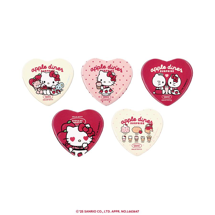 Sanrio|Apple Diner SURPRIZE Trading Heart Badges mystery bag/blind box/All 5 types|1pcs